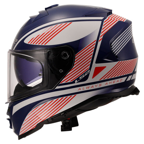LS2 STORM 2 DODGER BEYAZ-NAVY MAVİ KASK