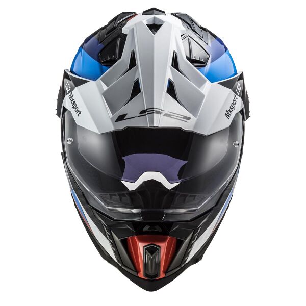 LS2 EXPLORER C KARBON FRONTIER SİYAH-MAVİ KASK