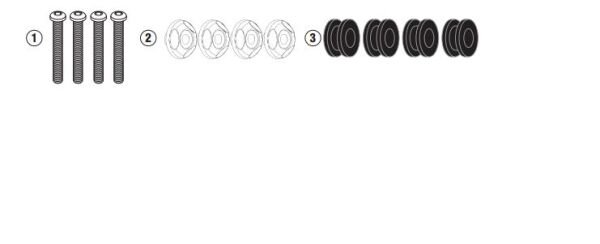 KAPPA D2153KITK YAMAHA N-MAX 125-155 (21-24) RÜZGAR SİPERLİK BAĞLANTISI