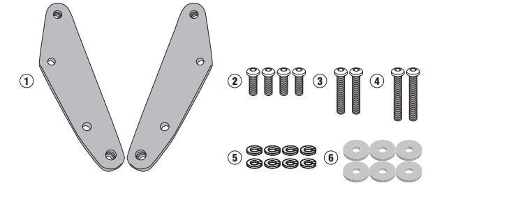 KAPPA D6112KITK KYMCO XCITING S400i (18-24) RÜZGAR SİPERLİK BAĞLANTISI