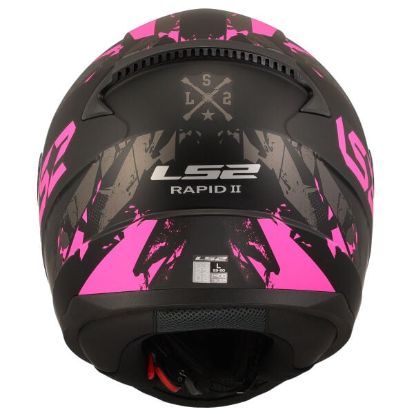 LS2 RAPID 2 PALIMNESIS MAT SİYAH-PEMBE KASK