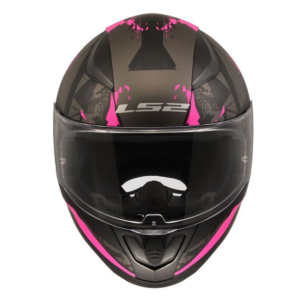 LS2 RAPID 2 PALIMNESIS MAT SİYAH-PEMBE KASK