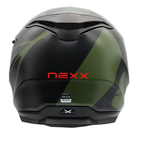 NEXX Y.100 B-SIDE MAT SİYAH-YEŞİL KASK