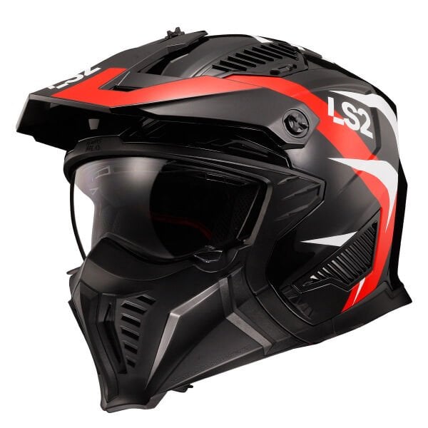 LS2 DRIFTER TRIALITY KIRMIZI KASK