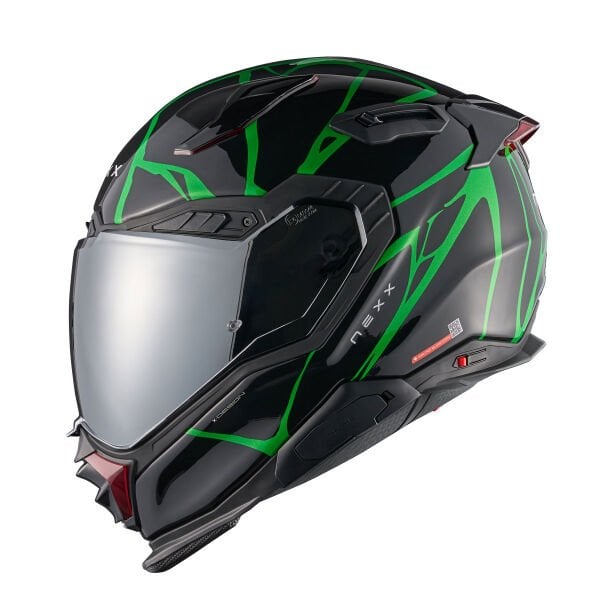 NEXX X.WST 3 B-SIDE SİYAH YEŞİL KASK