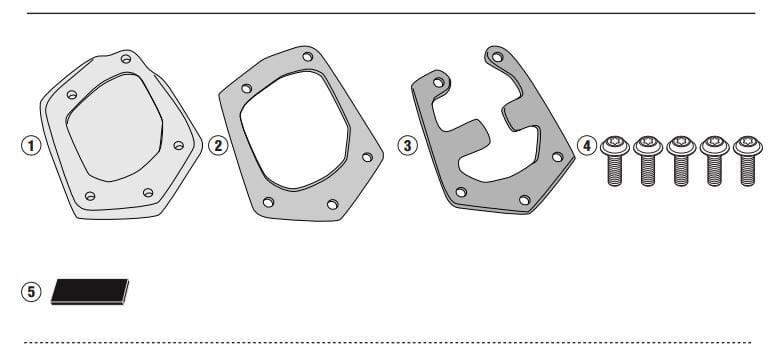 KAPPA ES2145K YAMAHA TENERE 700 (19-24) - TENERE 700 WORLD RAID (22-25) YAN AYAK DESTEK KİT