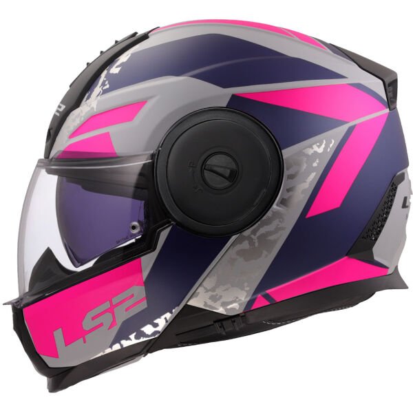 LS2 SCOPE 2 OXYD MAT GRİ-MAVİ-MOR KASK