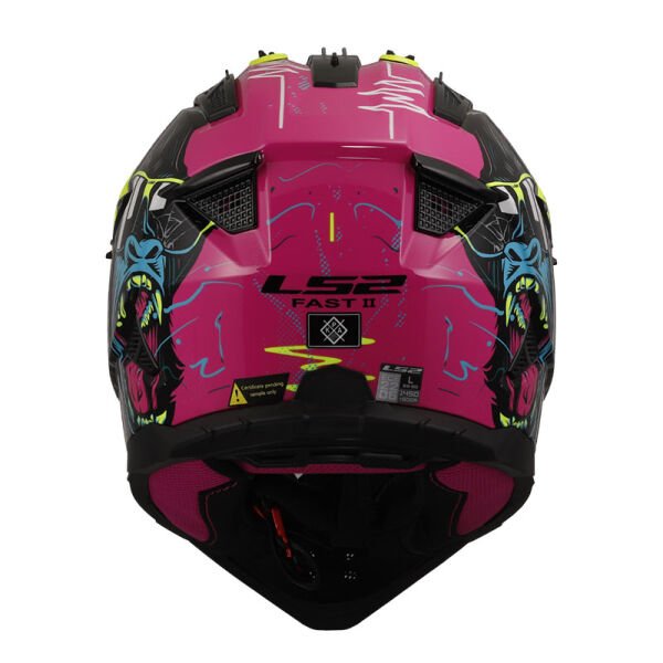 LS2 FAST 2 GORILLA MOR-NEON SARI KASK