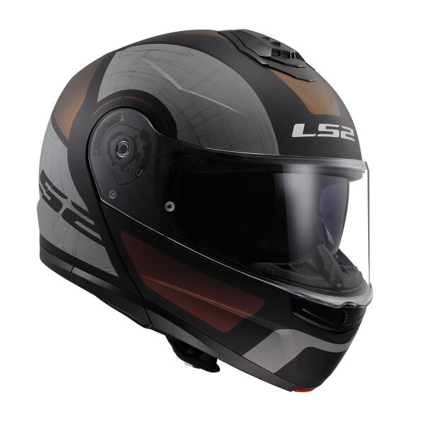 LS2 STROBE 2 ORION MAT SİYAH-MOR-MAVİ KASK