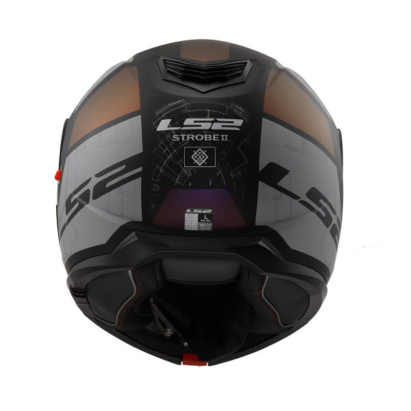 LS2 STROBE 2 ORION MAT SİYAH-MOR-MAVİ KASK