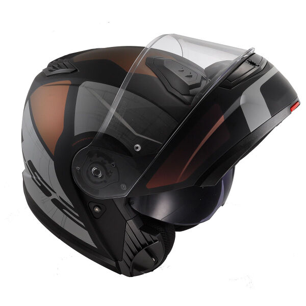 LS2 STROBE 2 ORION MAT SİYAH-MOR-MAVİ KASK