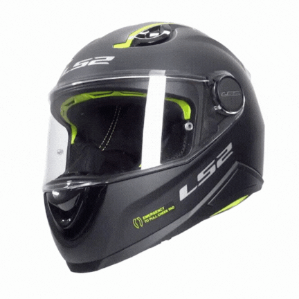 LS2 KID MAT SİYAH ÇOCUK KASK