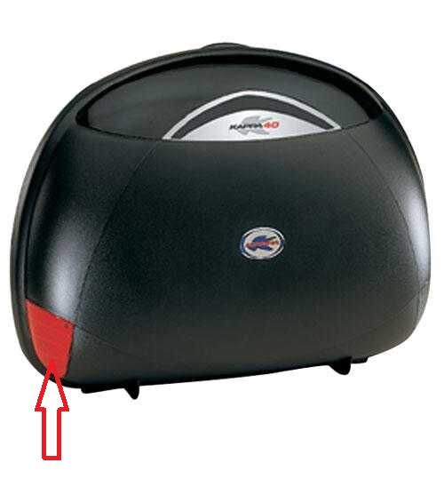 KAPPA K623S ÇANTA ALT REFLEKTÖRÜ KIRMIZI K40