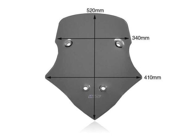 WRS DUCATI MULTISTRADA V4 / S / SPORT / RALLY 2020-2024 TOURING RÜZGAR SİPERLİĞİ KOYU FÜME