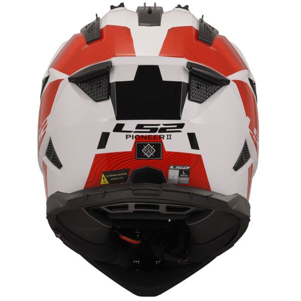 LS2 PIONEER 2 HILL BEYAZ-KIRMIZI KASK