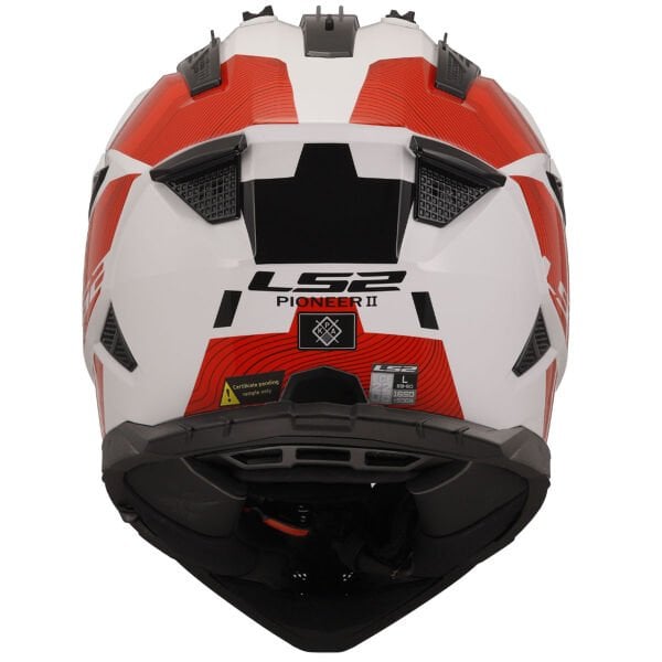 LS2 PIONEER 2 HILL BEYAZ-KIRMIZI KASK