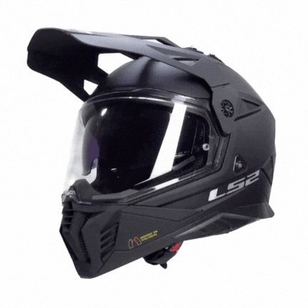 LS2 PIONEER 2 MAT SİYAH KASK