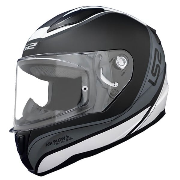 LS2 RAPID 2 DEEPER MAT BEYAZ-SİYAH KASK