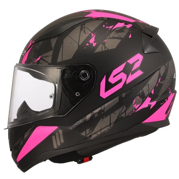 LS2 RAPID 2 PALIMNESIS MAT SİYAH-PEMBE KASK