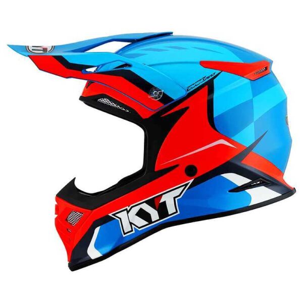 KYT SKYHAWK GLOWING KASK BLUE ORANGE FLUO