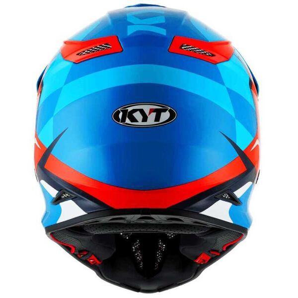 KYT SKYHAWK GLOWING KASK BLUE ORANGE FLUO