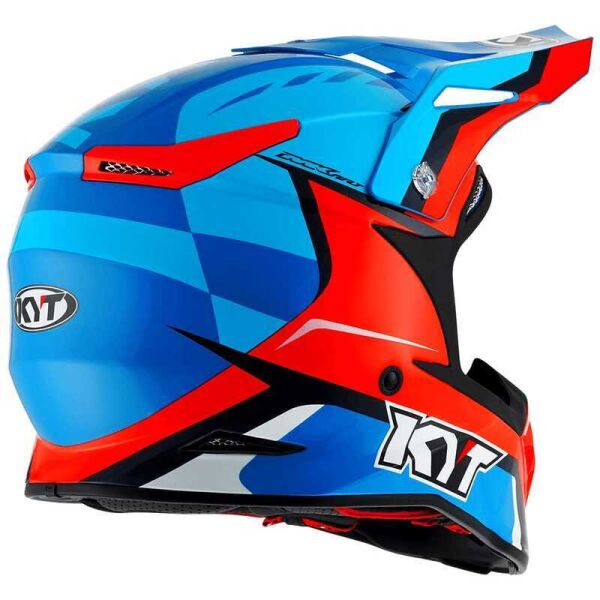 KYT SKYHAWK GLOWING KASK BLUE ORANGE FLUO