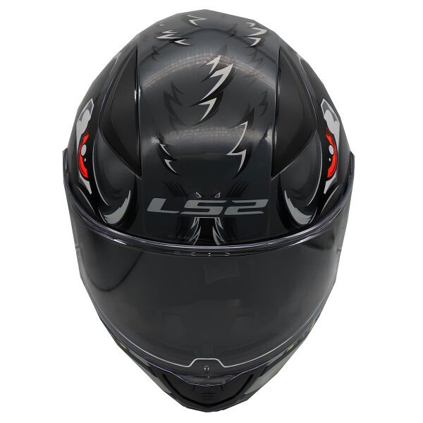 LS2 RAPID 2 SPOX GRİ-KIRMIZI KASK