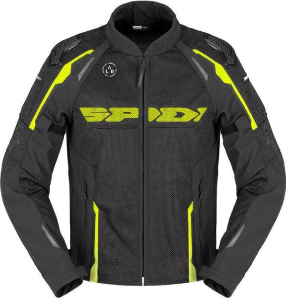 SPIDI RACE WARRIOR 2 NET YAZLIK CEKET SİYAH SARI