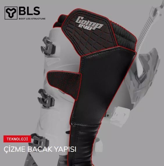 TCX COMP EVO 2 MICHELIN ÇİZME SİYAH-KIRMIZI