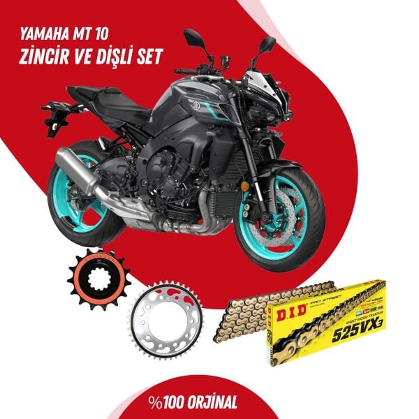 YAMAHA MT 10 16-23 DID VX3 GOLD ZİNCİR DİŞLİ SET
