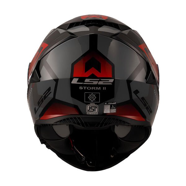 LS2 STORM 2 KRONOS KIRMIZI-GRİ KASK