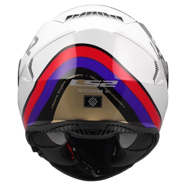 LS2 STORM 2 STARK BEYAZ-KIRMIZI-MAVİ-SARI KASK