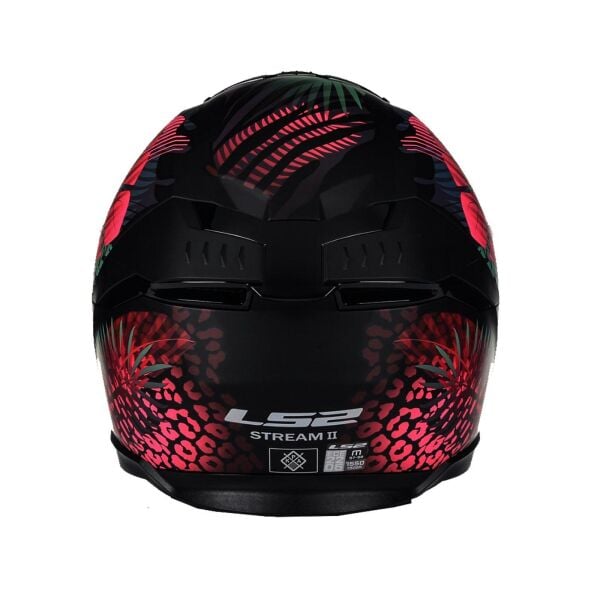 LS2 STREAM 2 JUNGLE MAT SİYAH-MAVİ-PEMBE KASK