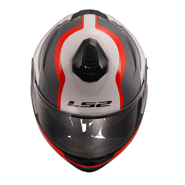 LS2 STROBE 2 MONZA SİYAH-BEYAZ-KIRMIZI KASK
