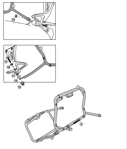 KAPPA KLX1104 HONDA VFR 800X CROSSRUNNER (11-14) YAN ÇANTA TAŞIYICI