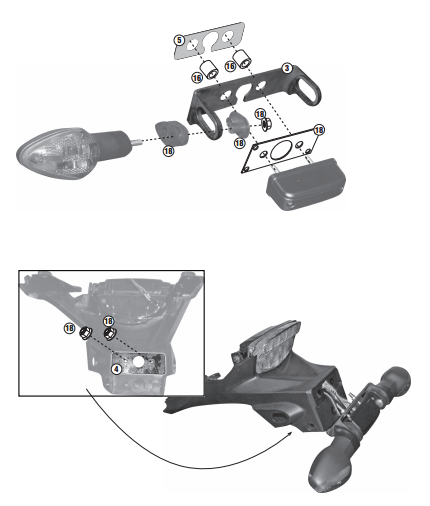 KAPPA KLX1104 HONDA VFR 800X CROSSRUNNER (11-14) YAN ÇANTA TAŞIYICI