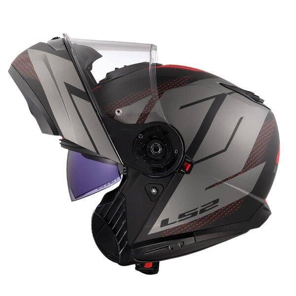 LS2 STROBE 2 CODE MAT SİYAH-GRİ KASK