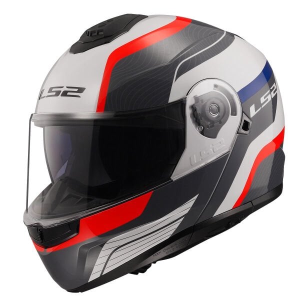 LS2 STROBE 2 MONZA SİYAH-BEYAZ-KIRMIZI KASK