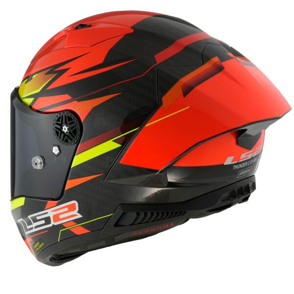 LS2 THUNDER KARBON GP AERO FIRE KIRMIZI-SİYAH KASK