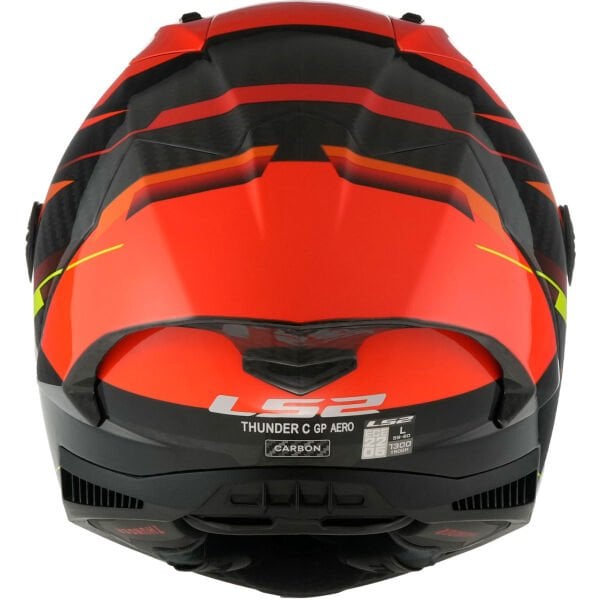 LS2 THUNDER KARBON GP AERO FIRE KIRMIZI-SİYAH KASK