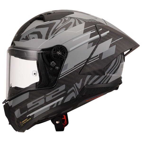 LS2 THUNDER KARBON GP AERO POLAR SİYAH KASK