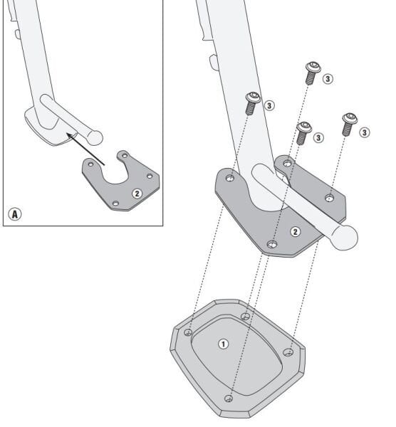 GIVI ES1192 HONDA NC 750 X (21-25) YAN AYAK DESTEK