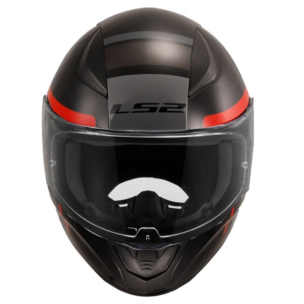 LS2 RAPID 2 CHOS SİYAH-KIRMIZI KASK