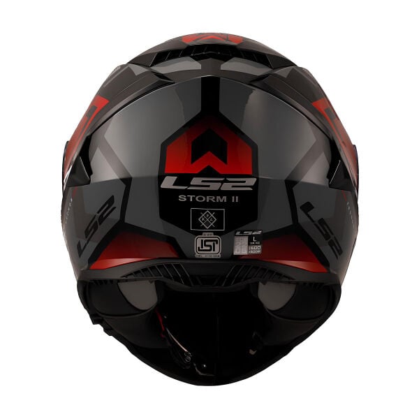 LS2 STORM 2 KRONOS KIRMIZI-GRİ KASK