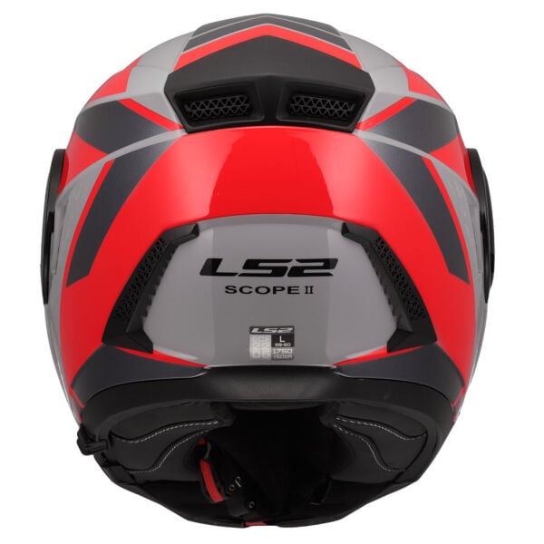 LS2 SCOPE 2 OXYD GRİ-KIRMIZI KASK