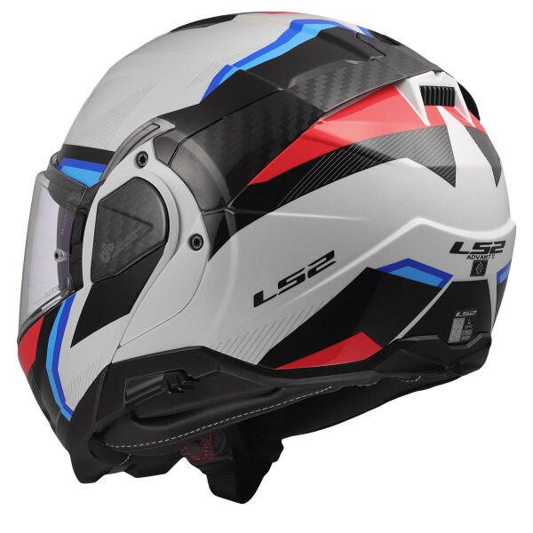 LS2 ADVANT 2 TRIPLE BEYAZ-MAVİ-KIRMIZI-SİYAH KASK