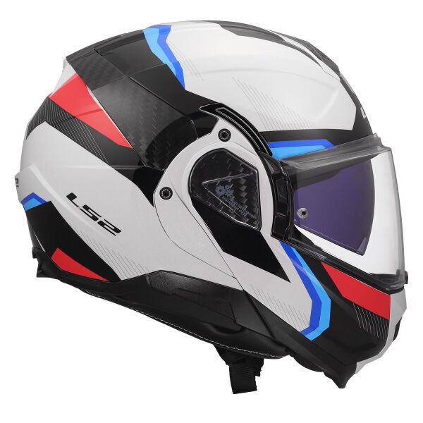 LS2 ADVANT 2 TRIPLE BEYAZ-MAVİ-KIRMIZI-SİYAH KASK
