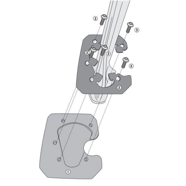 GIVI ES7714 KTM 1290 SUPER ADVENTURE S (21-24) YAN AYAK DESTEK KIT