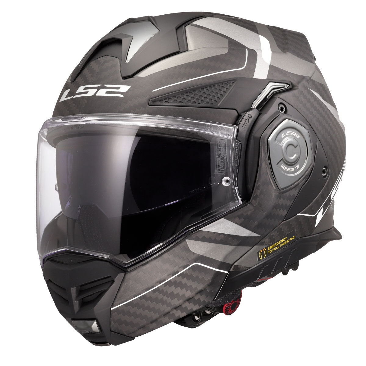 LS2 ADVANT X KARBON HORIZON MAT GÜMÜŞ-GRİ KASK