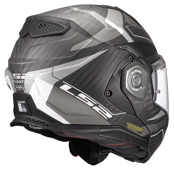 LS2 ADVANT X KARBON HORIZON MAT GÜMÜŞ-GRİ KASK
